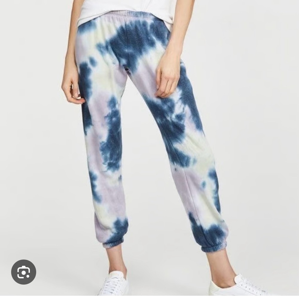 Spiritual Gangster Blue and Purple Tie-Dye Joggers